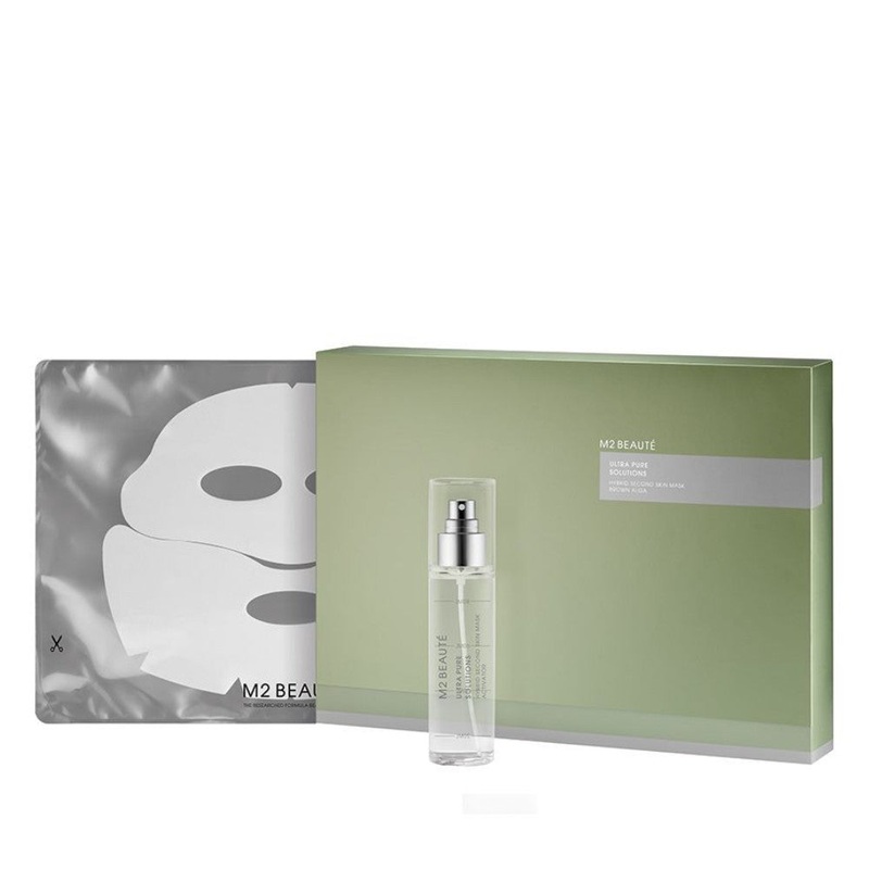 M2 Beaute Hybrid Second Skin Mask Brown Alga x 5pcs + 100ml of activator fluid