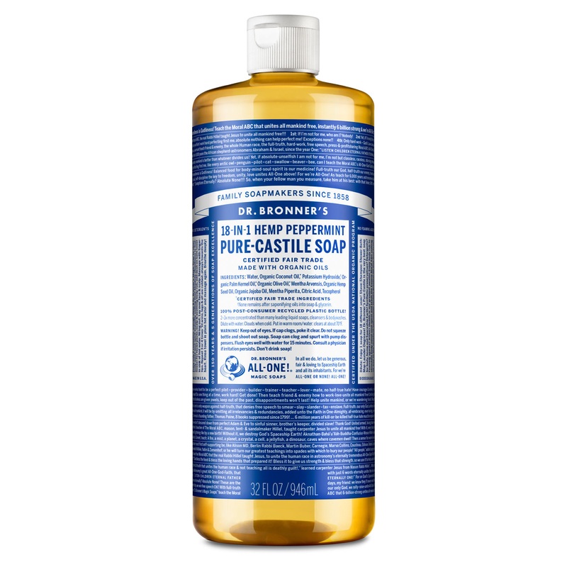 Peppermint Pure Castile Liquid Soap 1 litre