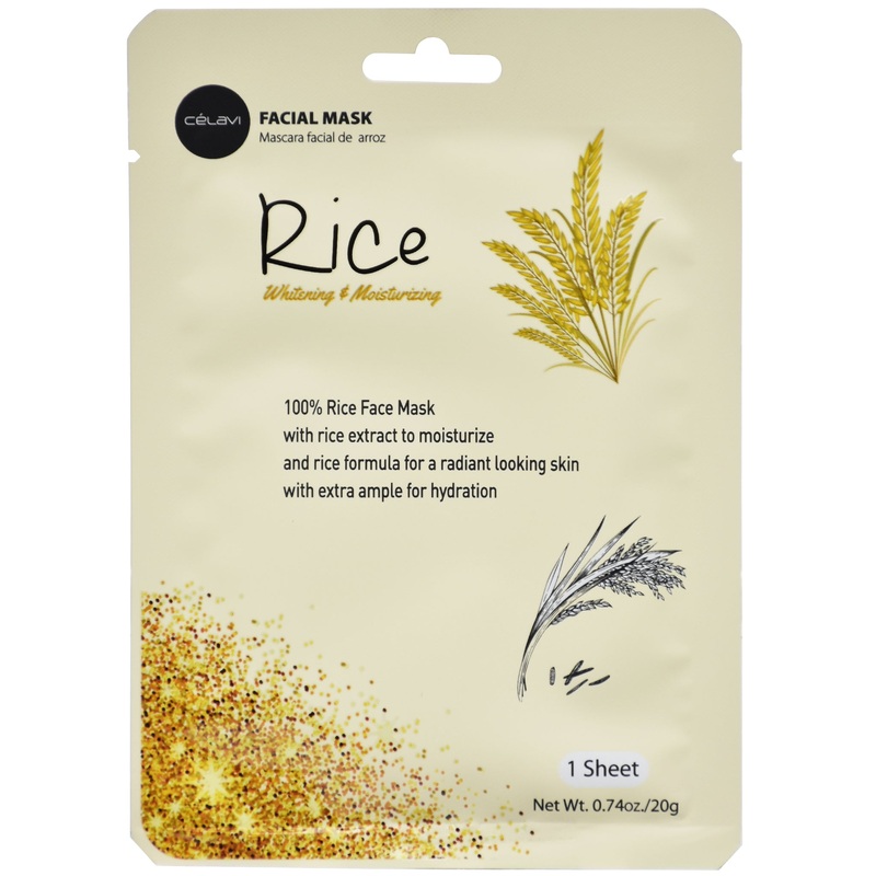 Celavi Rice Facial Mask – Wholesale Display 24 Units (MK019)
