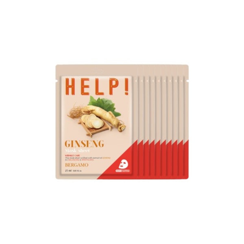 Bergamo Help! Mask Pack Ginseng 25ml *10ea