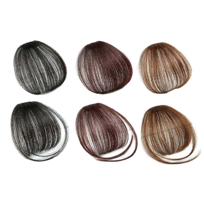 Glamza Clip-In Hair Bangs  With or Without Sideburns | Free UK Delivery Black