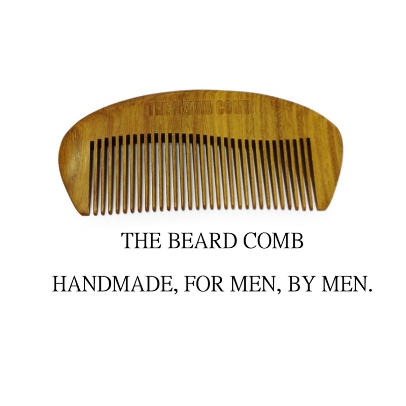 The Beard Comb Handmade Engraved Sandalwood Beard Comb  Premium Grooming for the Modern Gentleman The Beard Comb x1