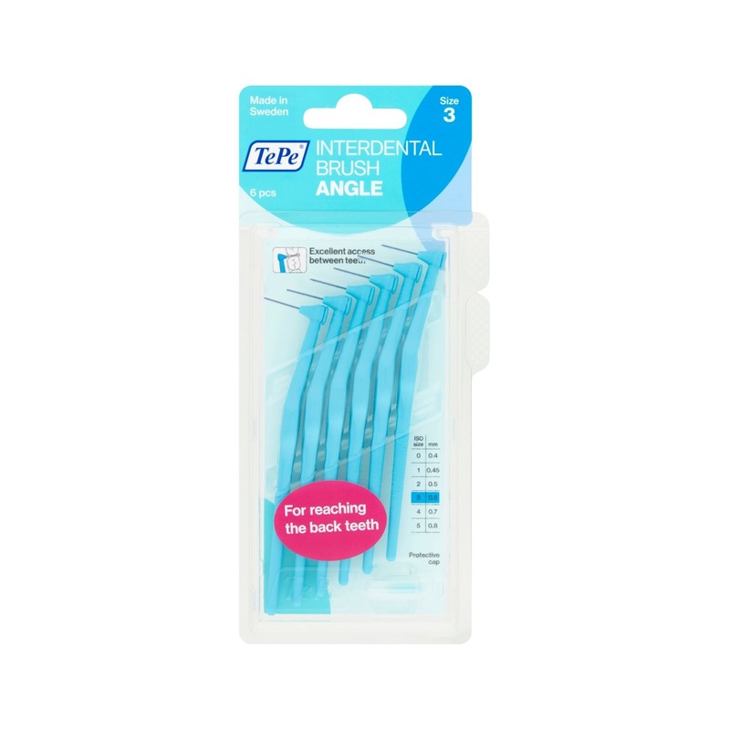 Interdental Brush Angle Blue 0.6mm 6 units