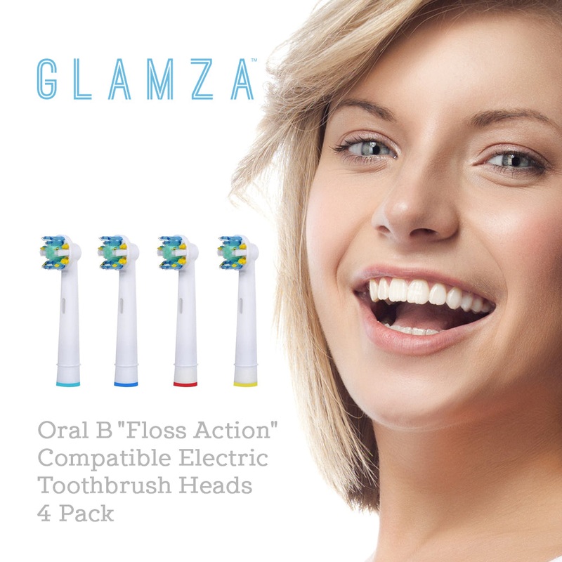 Oral-B “Floss Action” Compatible Toothbrush Heads 4-Pack  Floss-Like Clean with Free UK Delivery