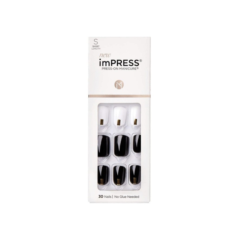 Kiss Impress 30 Short Nails Midnight Drive 83655