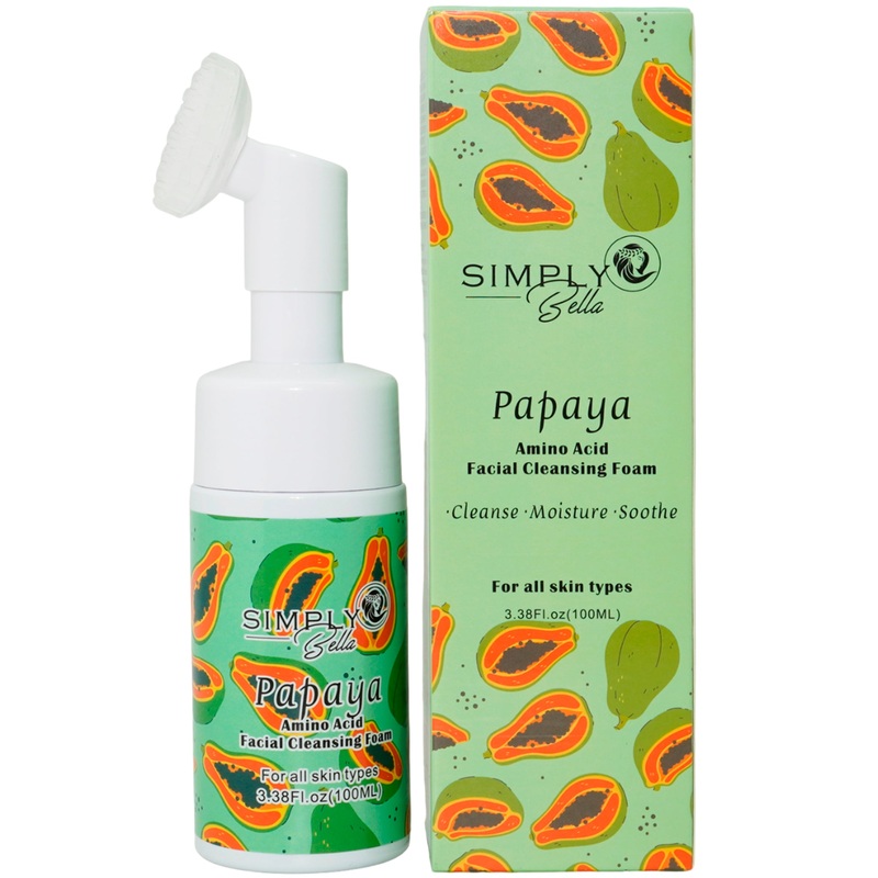 Simply Bella Papaya – Amino Acid Facial Cleansing Foam – Wholesale 6 Units (FC-1019)