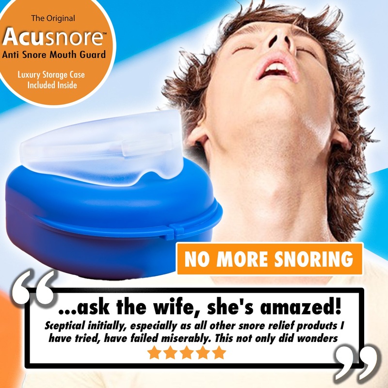 The Acusnore Anti-Snore Mouth Guard & Gum Shield x1