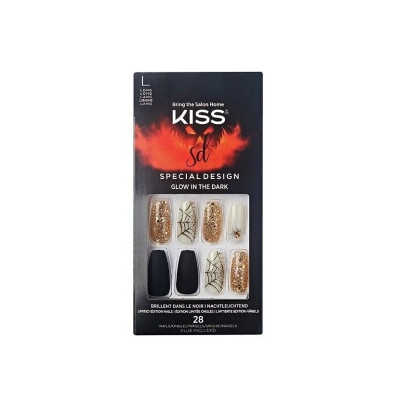 Kiss Special Design 28 Nails 87739 Gold Web