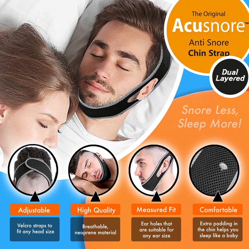 The Original Acusnore Anti-Snore Chin Strap