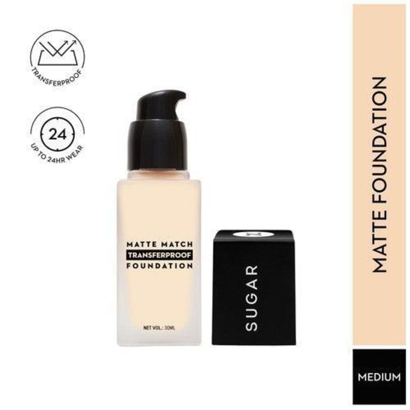 SUGAR Matte Match Transferproof Foundation – 32 Cortado (Medium – Golden Undertone)