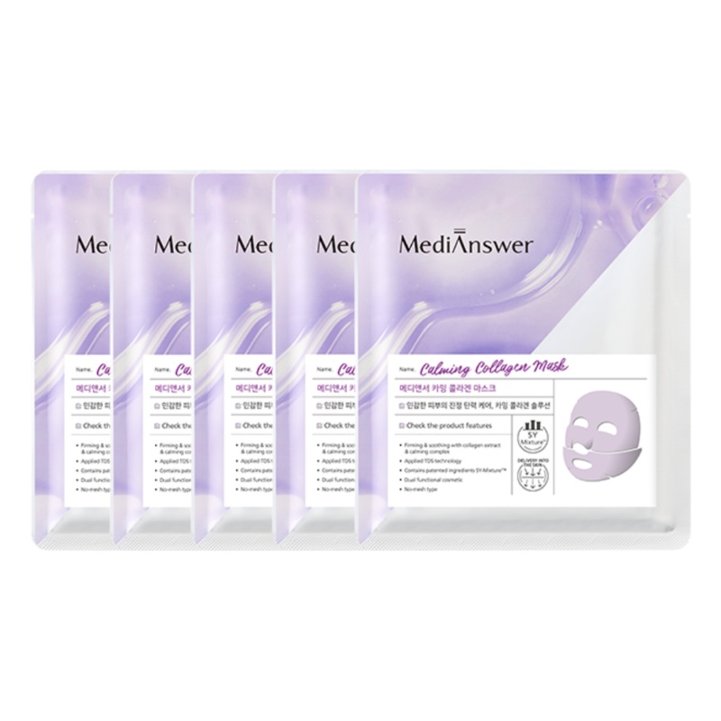 MediAnswer Calming Collagen Mask Sheet 37g*5ea