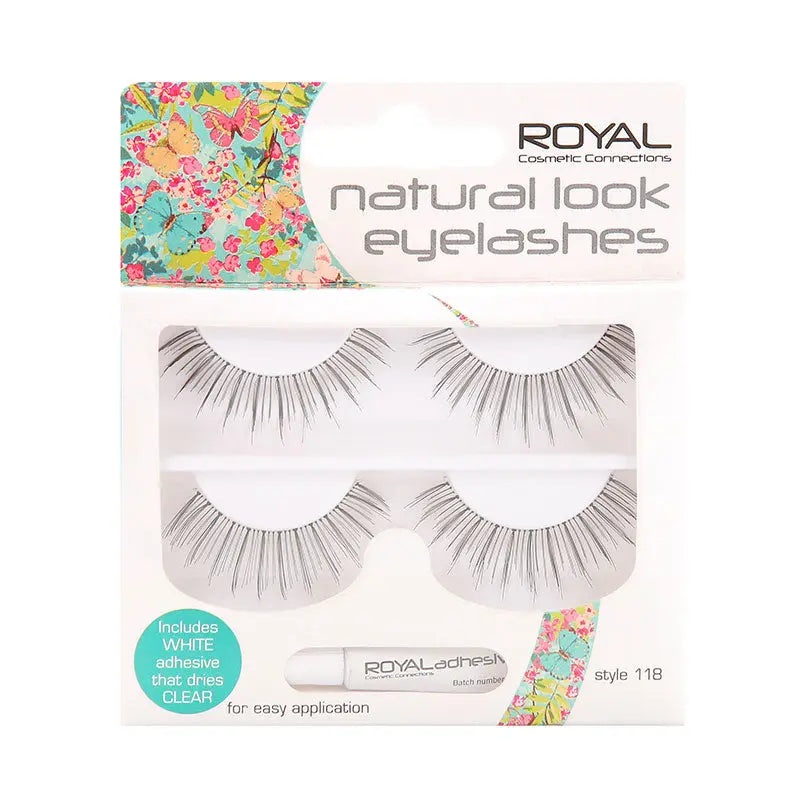 Royal Cosmetics Natural Look False Eyelashes with Adhesive