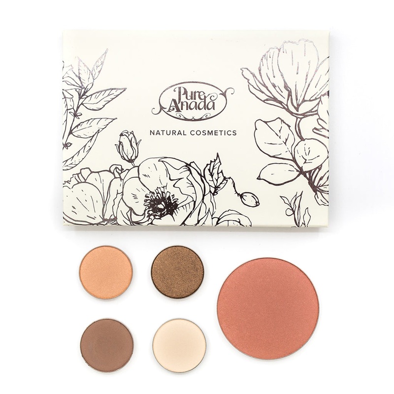 Natural Eye & Cheek Makeup Compact Palette – Demure by Pure Anada