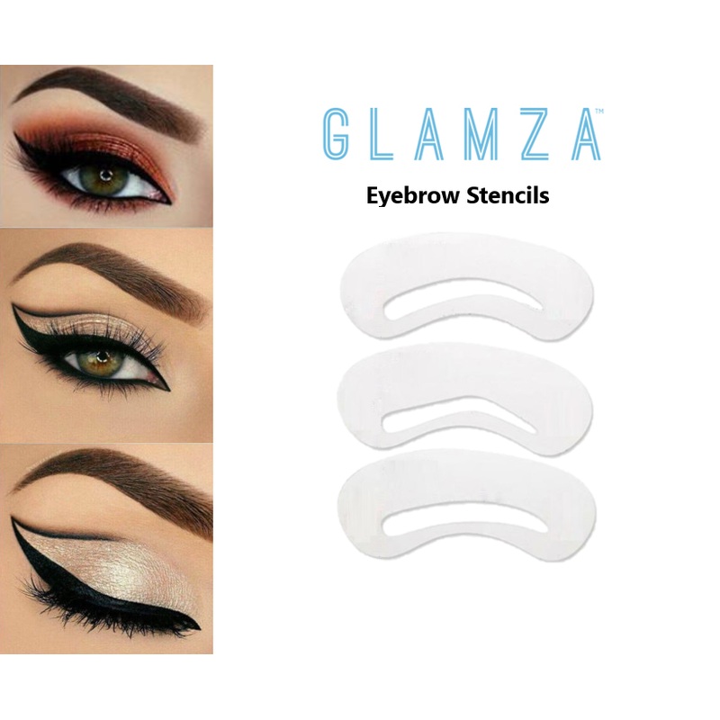 Glamza Eyebrow Stencils with Free UK Delivery! 3 Pack