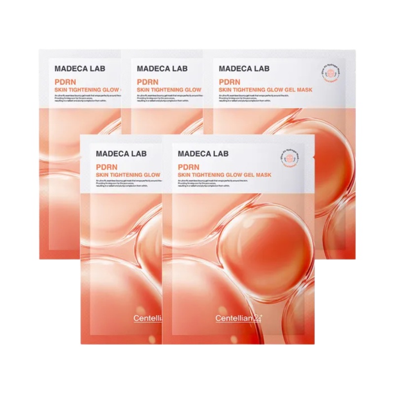Centellian24 Madeca Lab PDRN Skin Tightening Glow Gel Mask Pack (5 sheets)