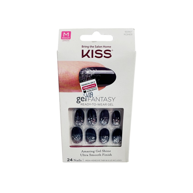 Kiss Gel Fantasy 24 Medium Nails 60667