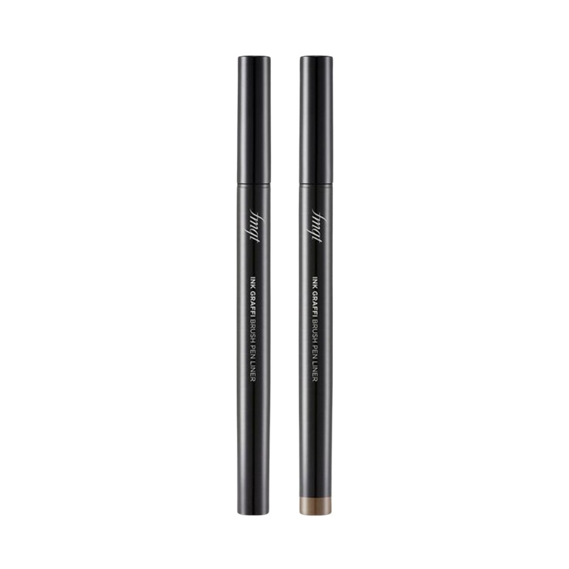 THE FACE SHOP Ink Graffi Brush Pen Liner 0.6g 2 Colors 01 Ink Black