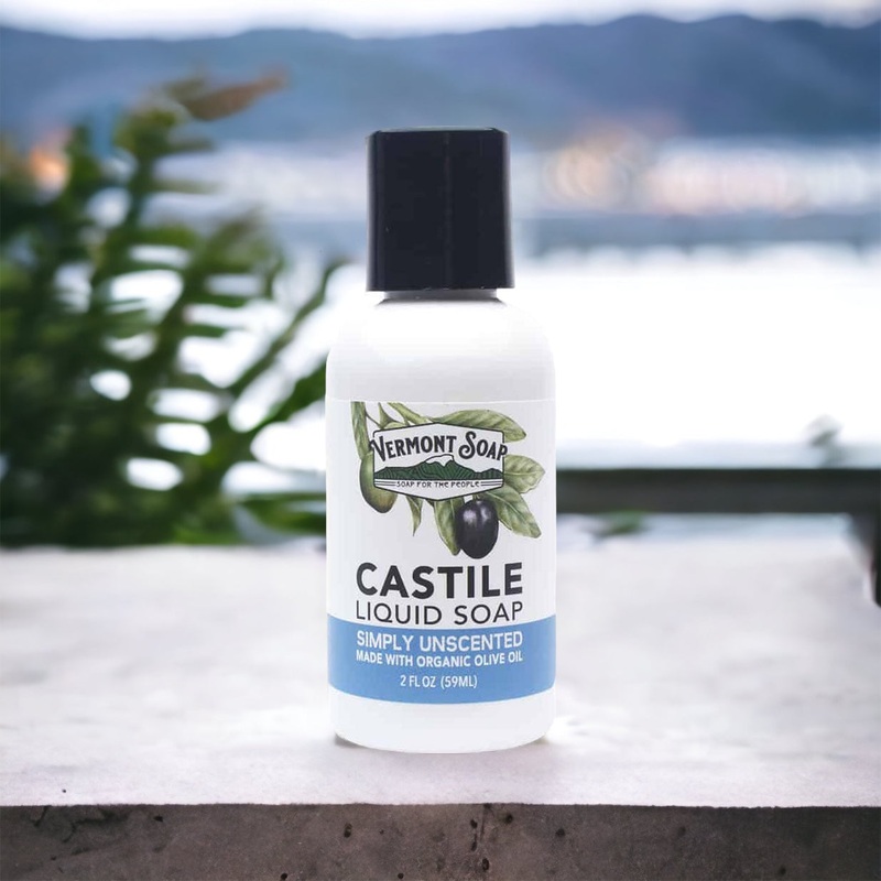Simply Unscented Castile Liquid Soap – Vermont Soap 33oz / 1 ltr
