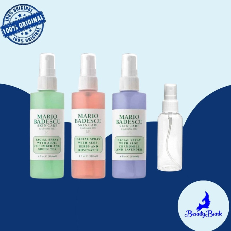 Facial Spray Rosewater, Lavender, And Greentea Share In Jar/Bottle Greentea 30 ml