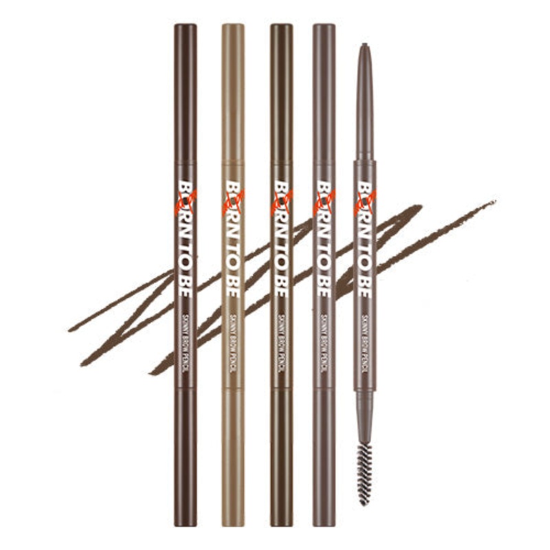 A’PIEU Born To Be Madproof Skinny Brow Pencil 0.08g – 4 Colors 01 Dark Brown