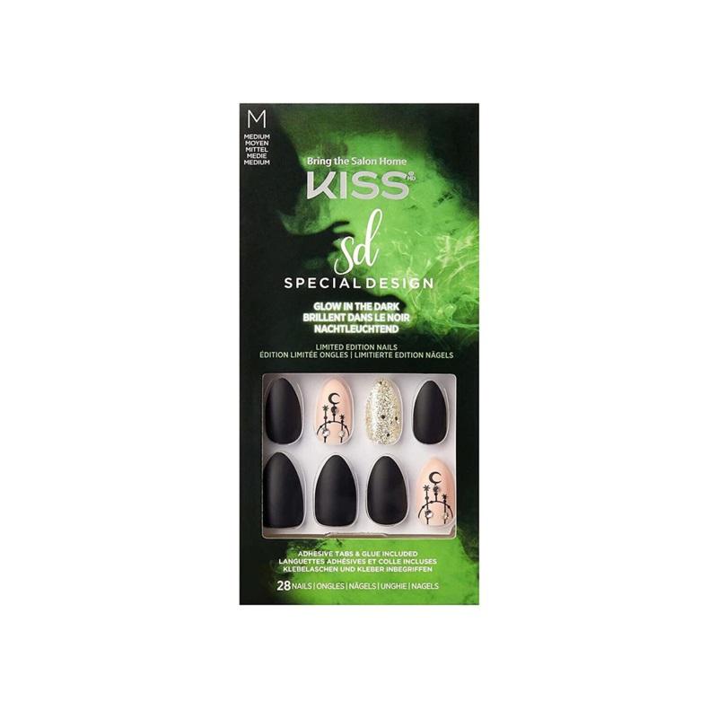 Kiss Special Design Glow In The Dark Medium Nails 85828