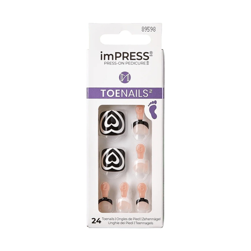Kiss Impress ToeNails Rose Mist 89598