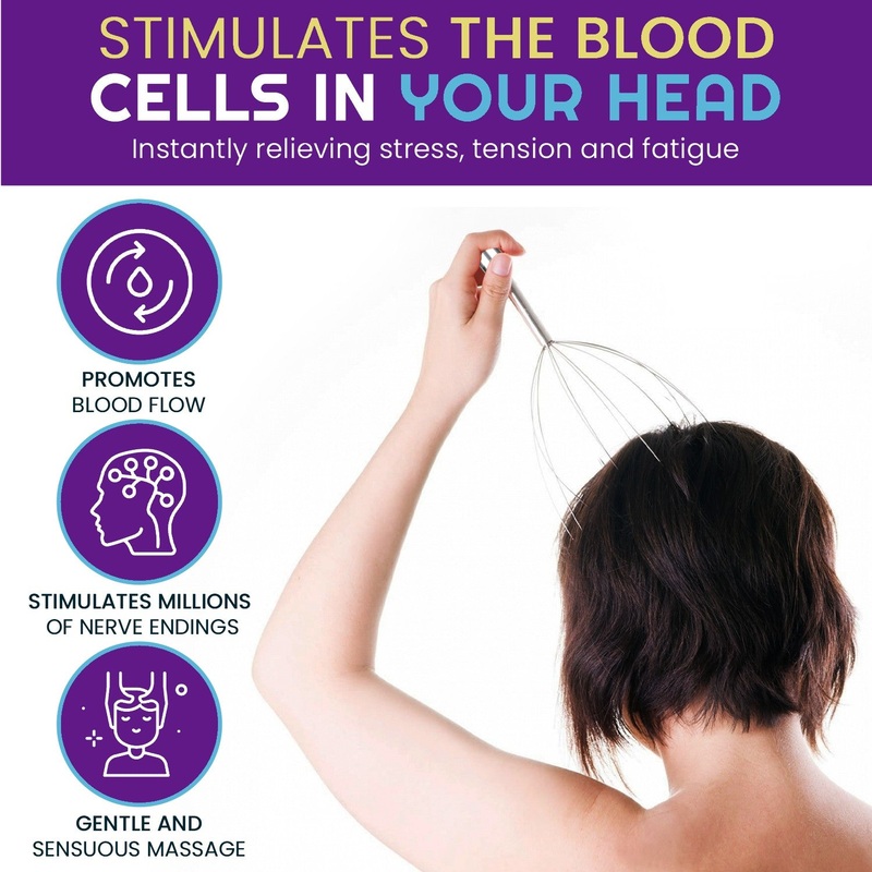Volumon Vibrating Head Massager  Hair Growth & Stress Relief with Free UK Delivery
