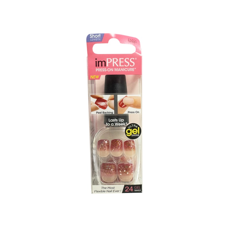Kiss Impress 24 Nails Sparkle Tip 60661