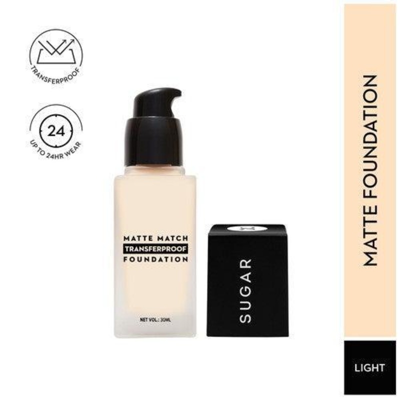 SUGAR Matte Match Transferproof Foundation – 17 Raf (Light – Golden Undertone)