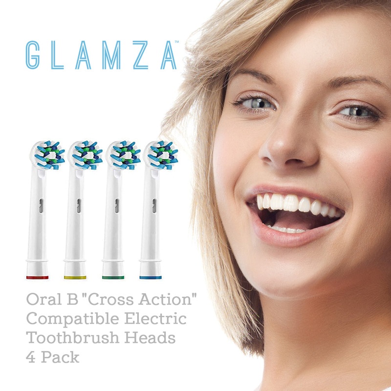 Oral-B “Cross Action” Compatible Toothbrush Heads 4-Pack  Ultimate Plaque Removal with Free UK Delivery