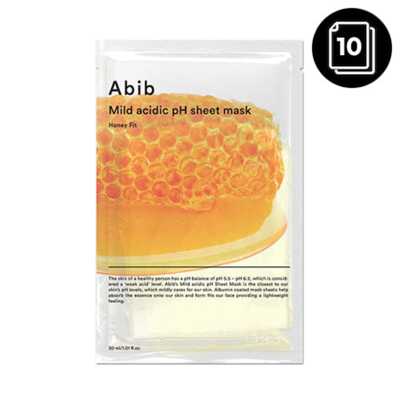 Abib Mild Acidic pH Sheet Mask 10ea #Honey Fit