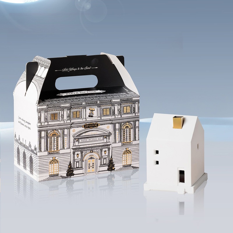[Gift Packaging] OPTATUM Paper Incense & Grid House Gift Set #01 Gentle Rain