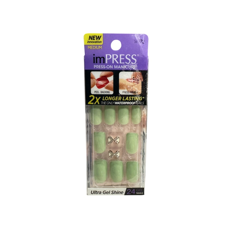 Kiss Impress 24 Nails Media Darling Bow 58272
