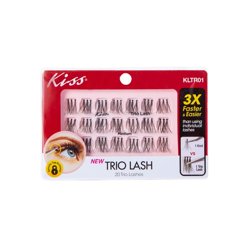 Kiss Trio Lash Medium False Eyelashes KLTR01