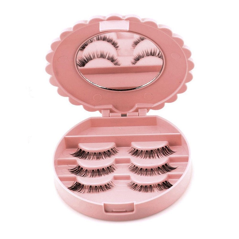 False Eyelash Storage Case with Mirror  Free UK Delivery!