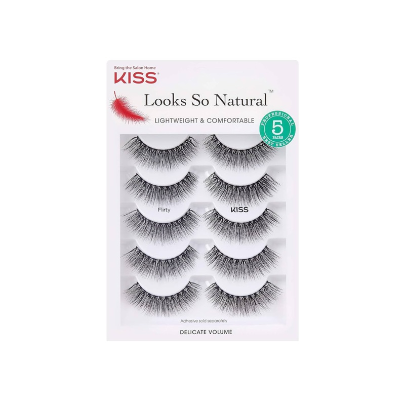 Kiss Looks So Natural False Lashes 5 Piece Flirty 62643