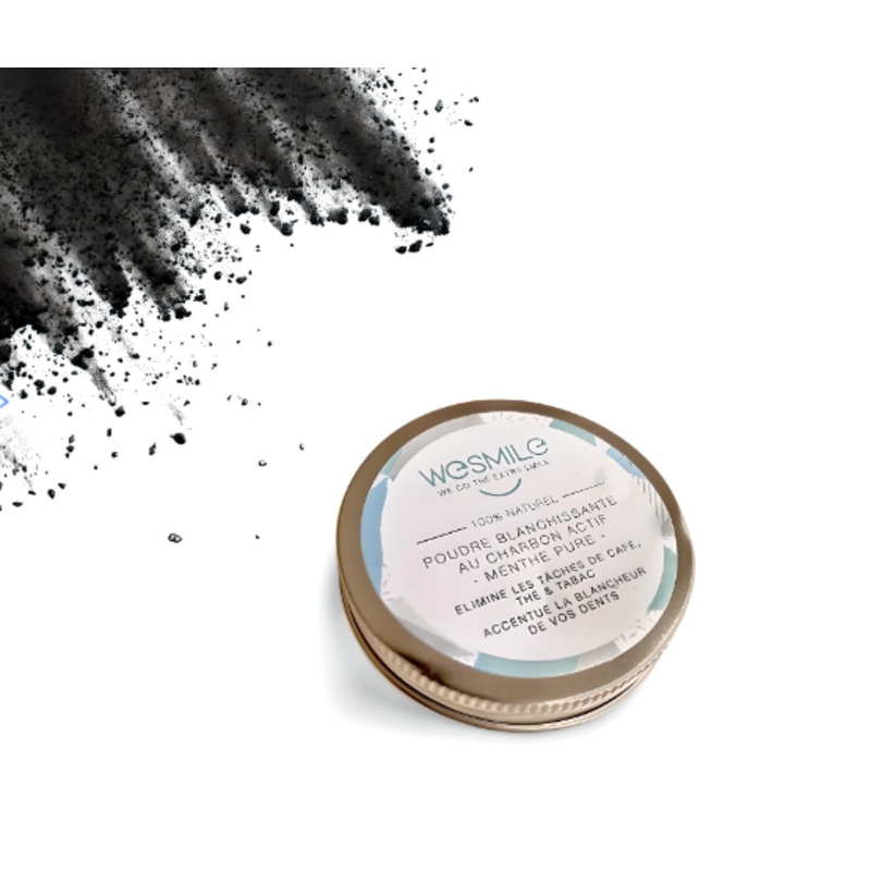 We Smile Charcoal Powder – Mint | Natural Teeth Whitening Solution